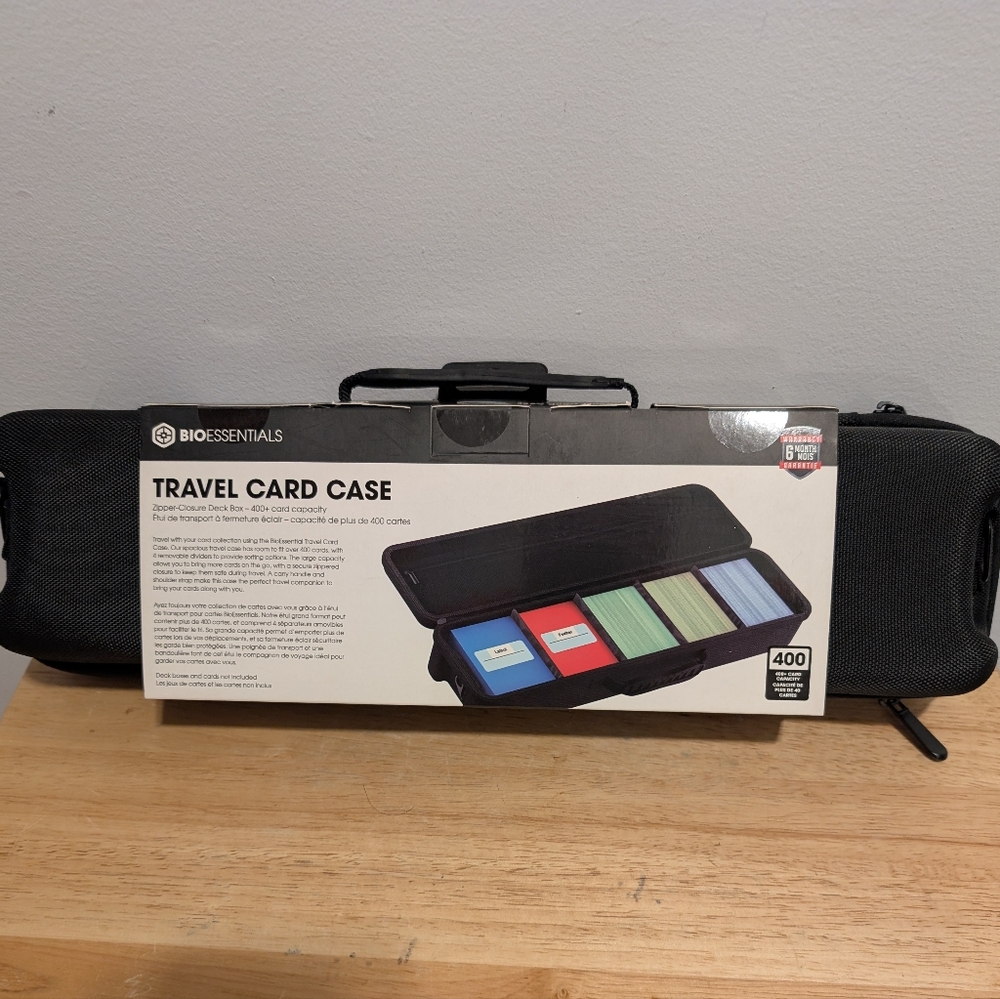 Bio Essentials Travel Card Case 400 Card Capacity Brand New